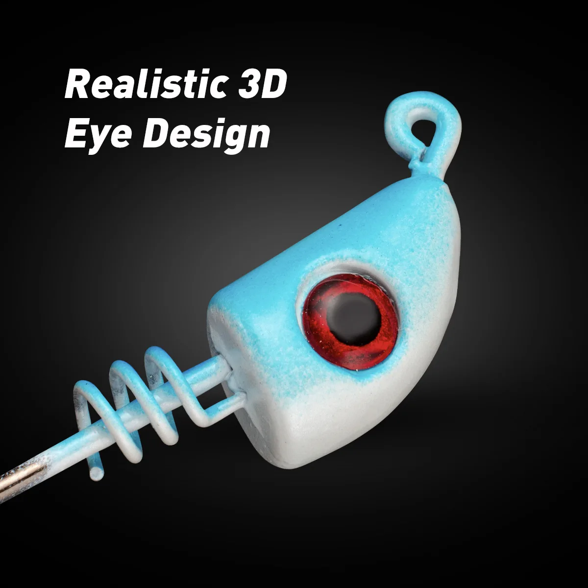 4 Uds. Anzuelos de pesca Testar Jig Head 6g 9g 12g Señuelos de pesca hundimiento giratorio lentejuelas cucharas de Metal anzuelos de cebo blando lubina BlackFish - imagen 3