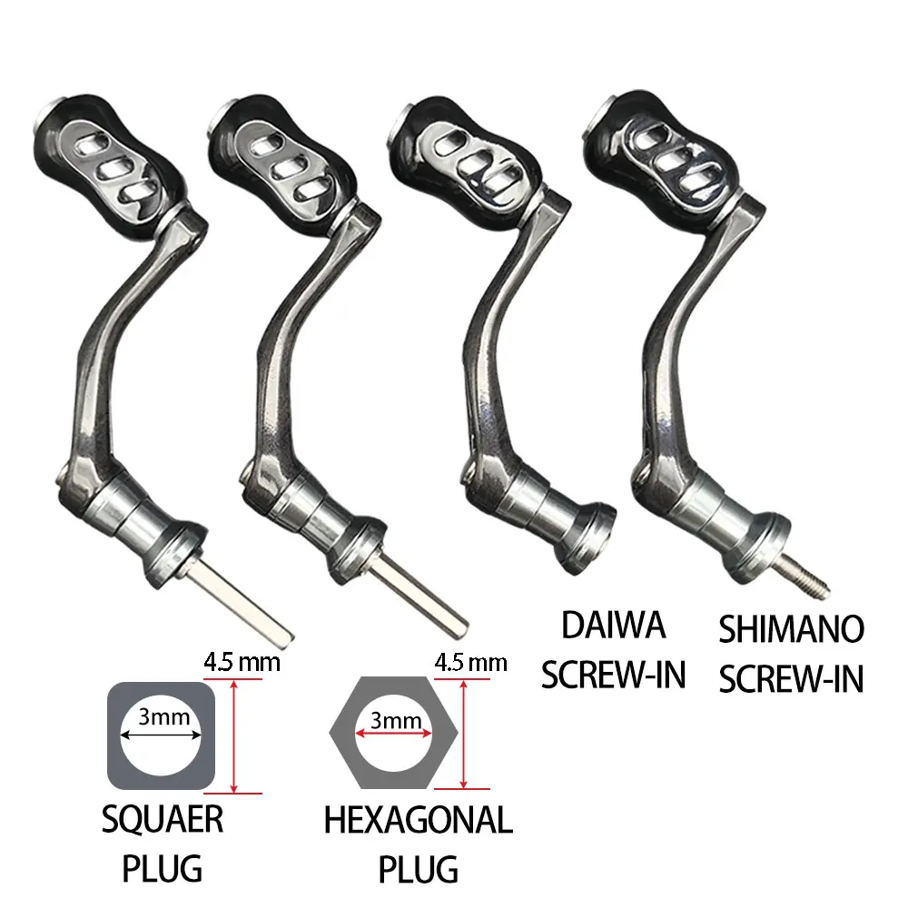 Carrete de pesca giratorio, mango de repuesto para DAIWA, mango de enchufe SHIMANO, mango eléctrico atornillado, reparación de carrete de pesca, piezas de repuesto - imagen 2