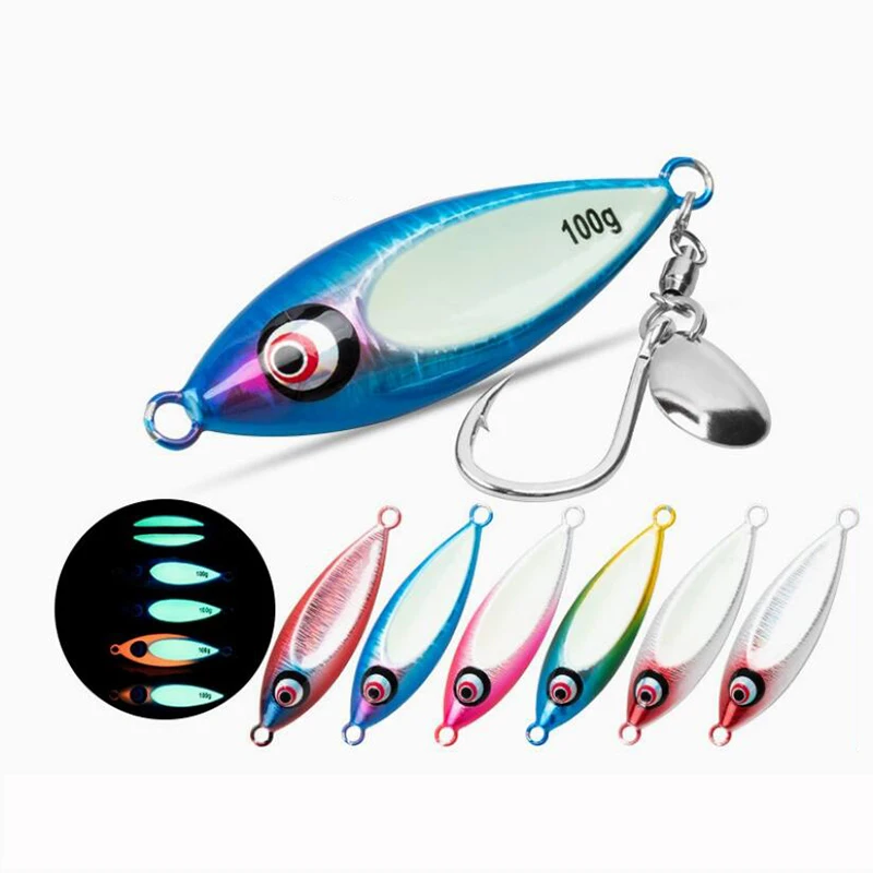 AI-SHOUYU señuelo jigging metálico hundimiento lento para pesca marina - imagen 5