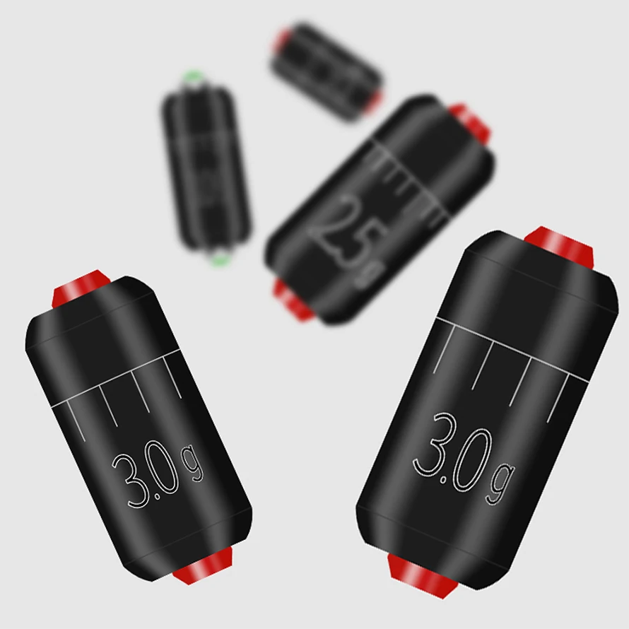 DNDYUJU-juego de reglas de pesca, combinación de plomo de 25 piezas, 1,5g-5,0g, plomo de plomo, reemplazo rápido, accesorios de pesca, aparejos - imagen 5