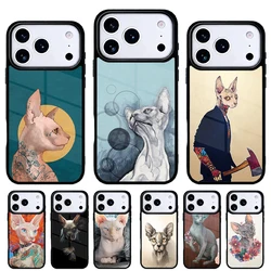 Funda iPhone 17 Air con diseño de gato esfinge – Protección trasera