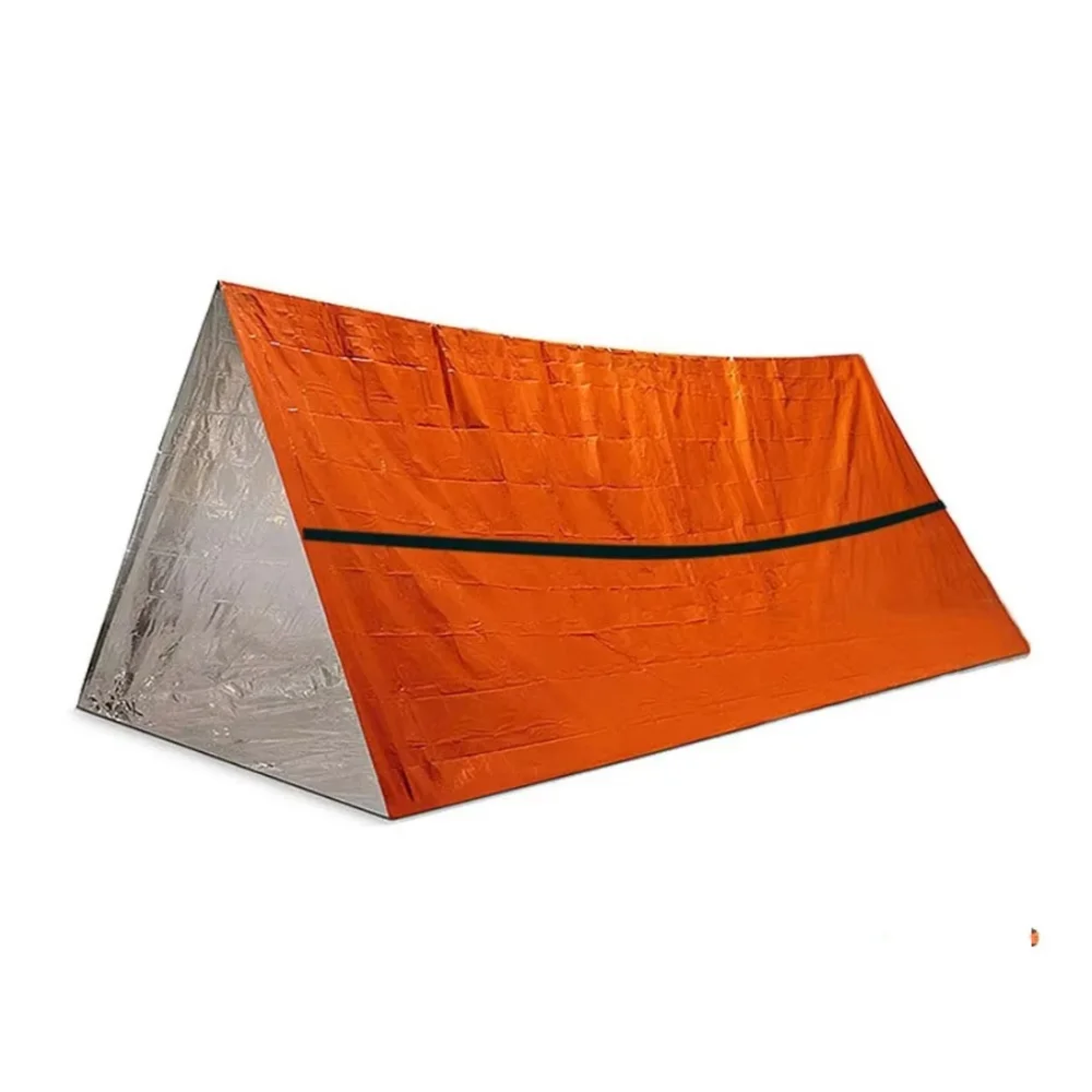 Tienda de emergencia para 2 personas, saco de dormir resistente a la humedad, refugio para terremotos, tienda de supervivencia, manta térmica impermeable, SOS para exteriores - imagen 2