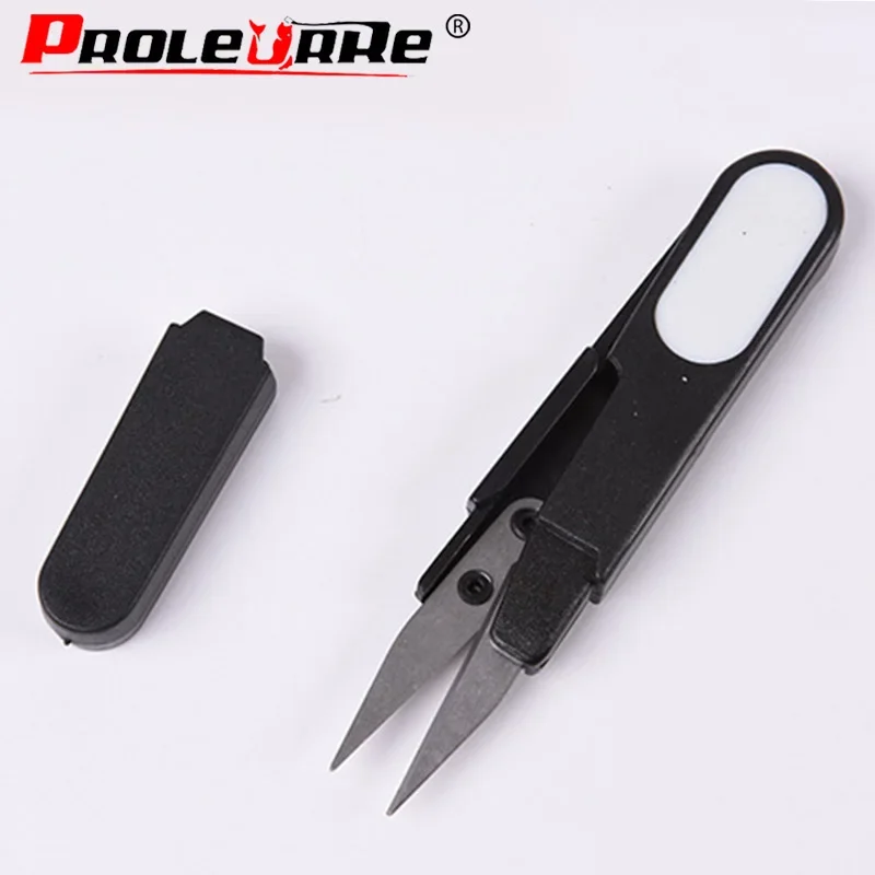 Tijeras de acero inoxidable en forma de camarón para uso en peces, accesorios, línea de pesca plegable, cortadora, aparejos de tijera, 1 ud. - imagen 2