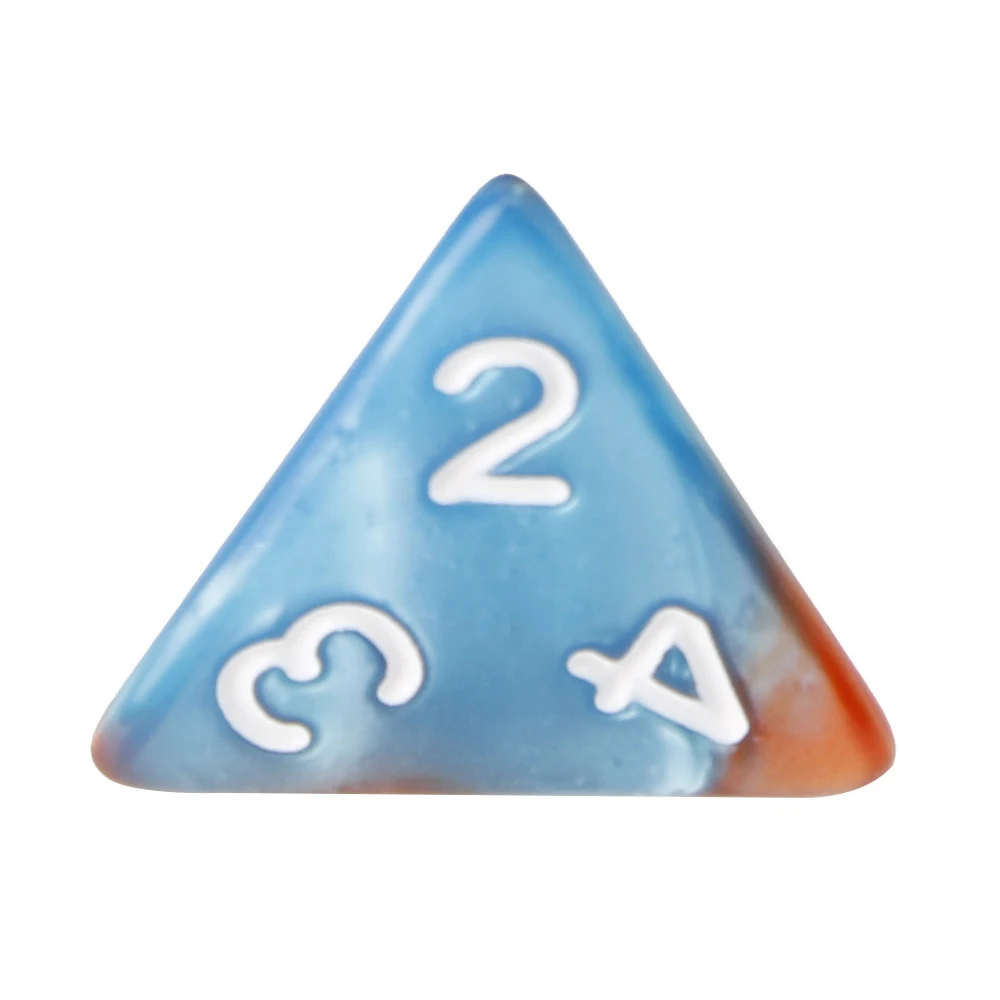 D4 D6 D8 D10 D12 D20 7 unids/set para mazmorras de RPG para dados acrílicos RPG DnD dados poliédricos dados de colores mezclados colores dobles - imagen 2