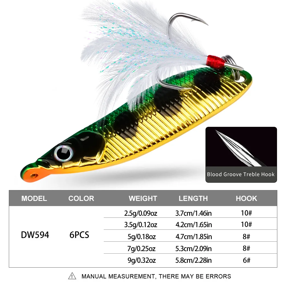Cucharas de Pesca para Trucha, Lubina y Lucio – Agua Dulce - imagen 2