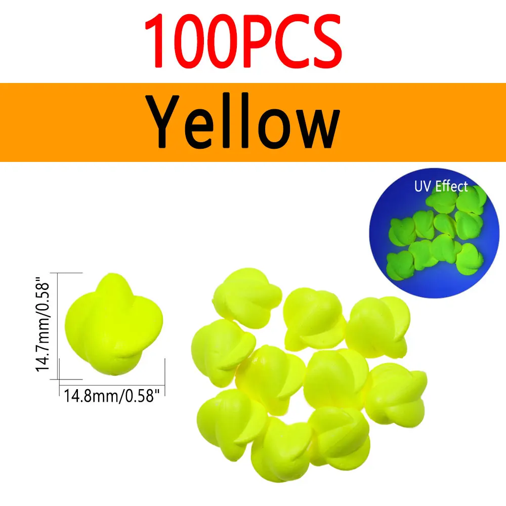 100pcs Yellow