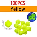 100pcs Yellow