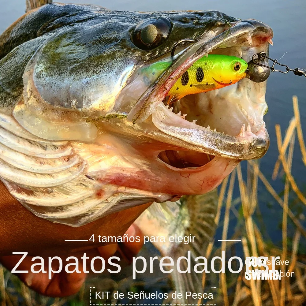 Spinpoler-señuelo de pesca con cebo suave Predator, 6,5 cm, 8,5 cm, 10,5 cm, 12cm, puente, cola de paleta, boca abierta, Jig Head Fit, aparejos Wobbler - imagen 3