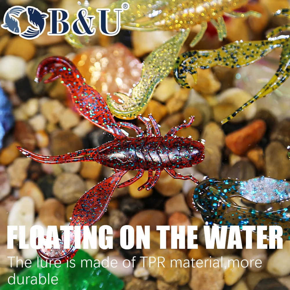 B&U Filet Craw flotante – Señuelo de vinilo para cangrejo - imagen 4