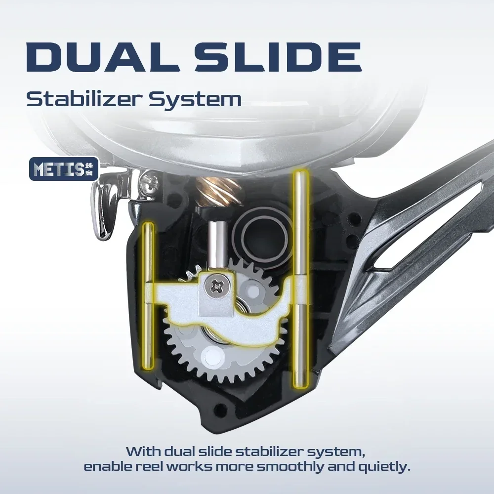 TSURINOYA nuevo carrete de señuelo de pesca giratorio METIS 1000 2000 3000 fundición larga versátil ultraligero rueda de trucha de lubina de agua dulce - imagen 4