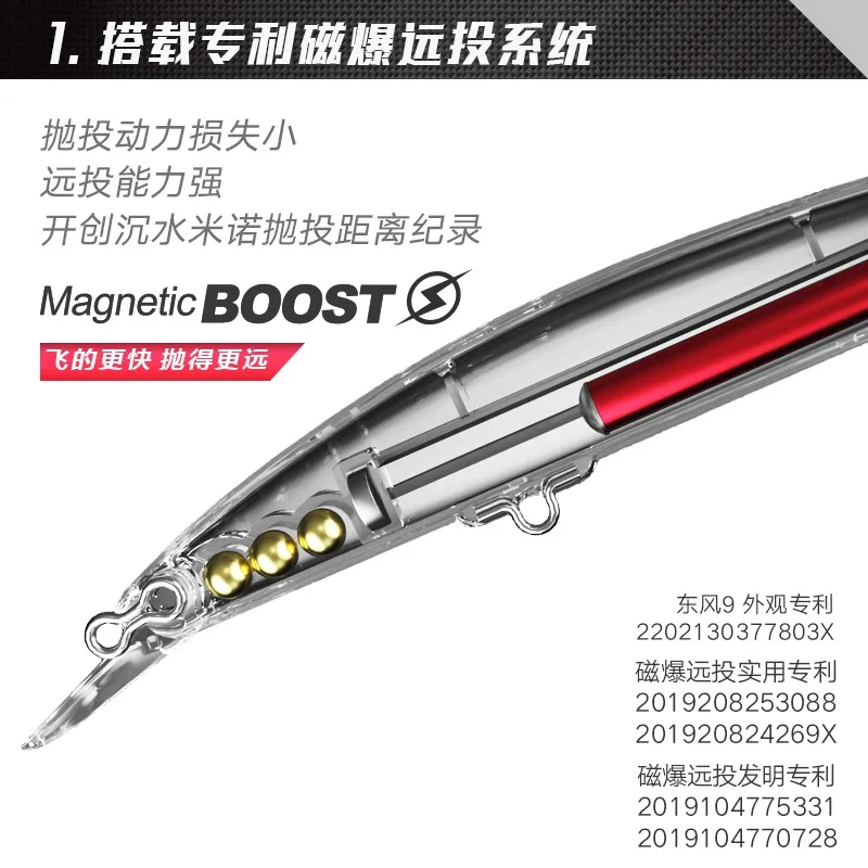 Señuelos Lurefans, cebo para peces, 11,5g, 90mm, hundimiento, señuelos magnéticos, Wobblers, alimentador, Lucio, señuelo Crankbait para pesca, el más nuevo señuelo para peces - imagen 3