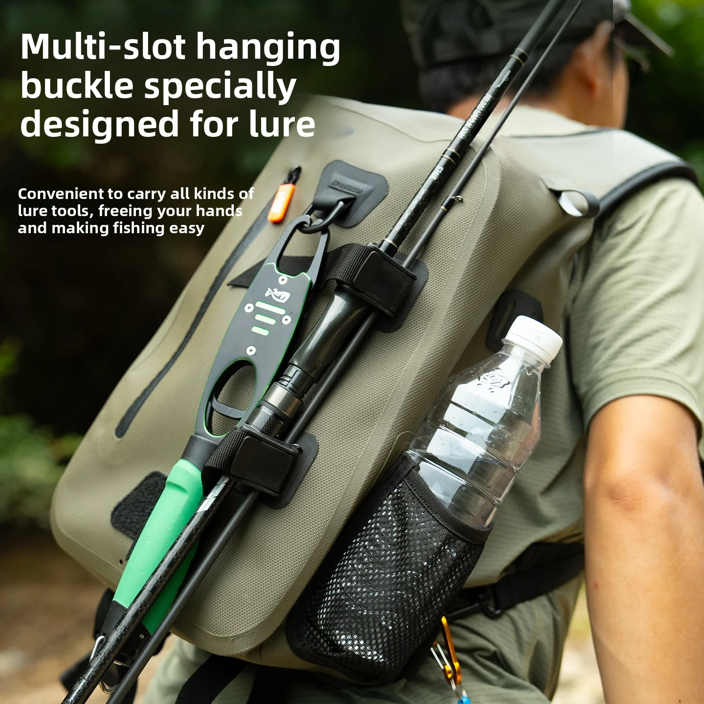 LINNHUE-Bolso de hombro para pesca, aparejos de pesca, bolsa impermeable, capacidad para exteriores, Señuelos de Pesca, caja de línea, accesorios de almacenamiento - imagen 5