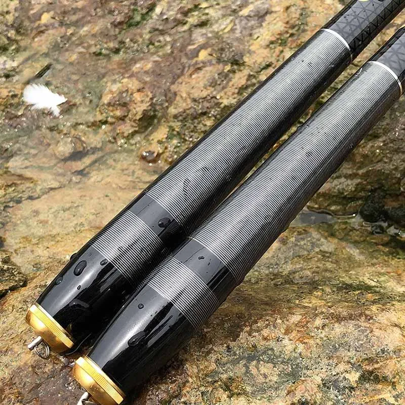 Caña de pescar telescópica ultraligera para agua dulce, caña de pescar superdura de fibra de carbono de 7,2 M, 1 unidad - imagen 3