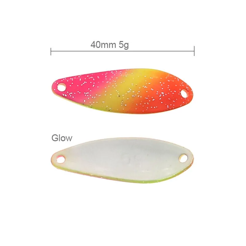 HISTOLURE-señuelo cuchara de pesca, 5g, 40mm de largo, cebo giratorio de Metal de fundición, cuchara para trucha, plantilla, aparejos de pesca Swimbait - imagen 3