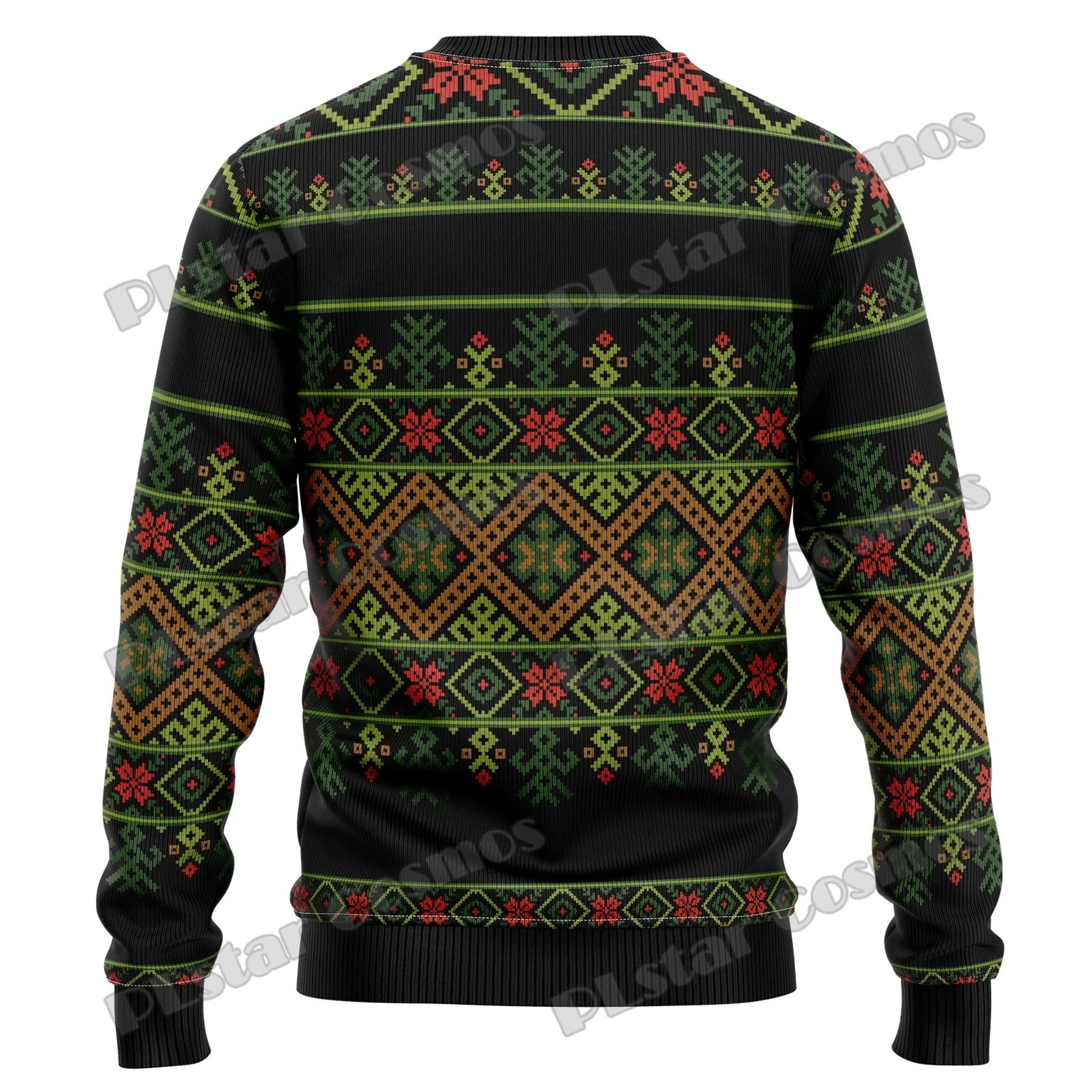 Suéter de punto informal para hombre, 3D jersey con estampado, impresionante, Bigfoot, patrón de nieve, feo, para Navidad, otoño e invierno, KMY02 - imagen 4