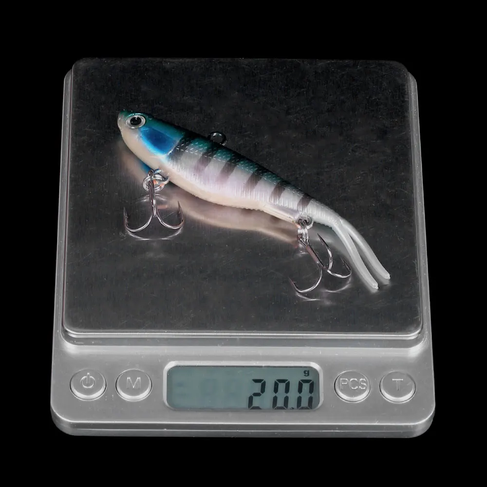 NEWUP-Señuelos de pesca blandos con cabeza de anzuelo preinstalados, Swimbaits de cola de paleta para pesca de lubina, señuelo de sábalo o renacuajo con Spinner - imagen 4