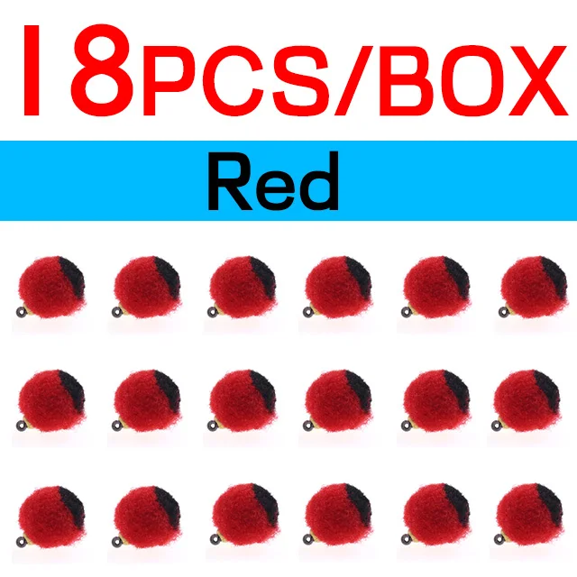 18pcs red