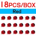 18pcs red