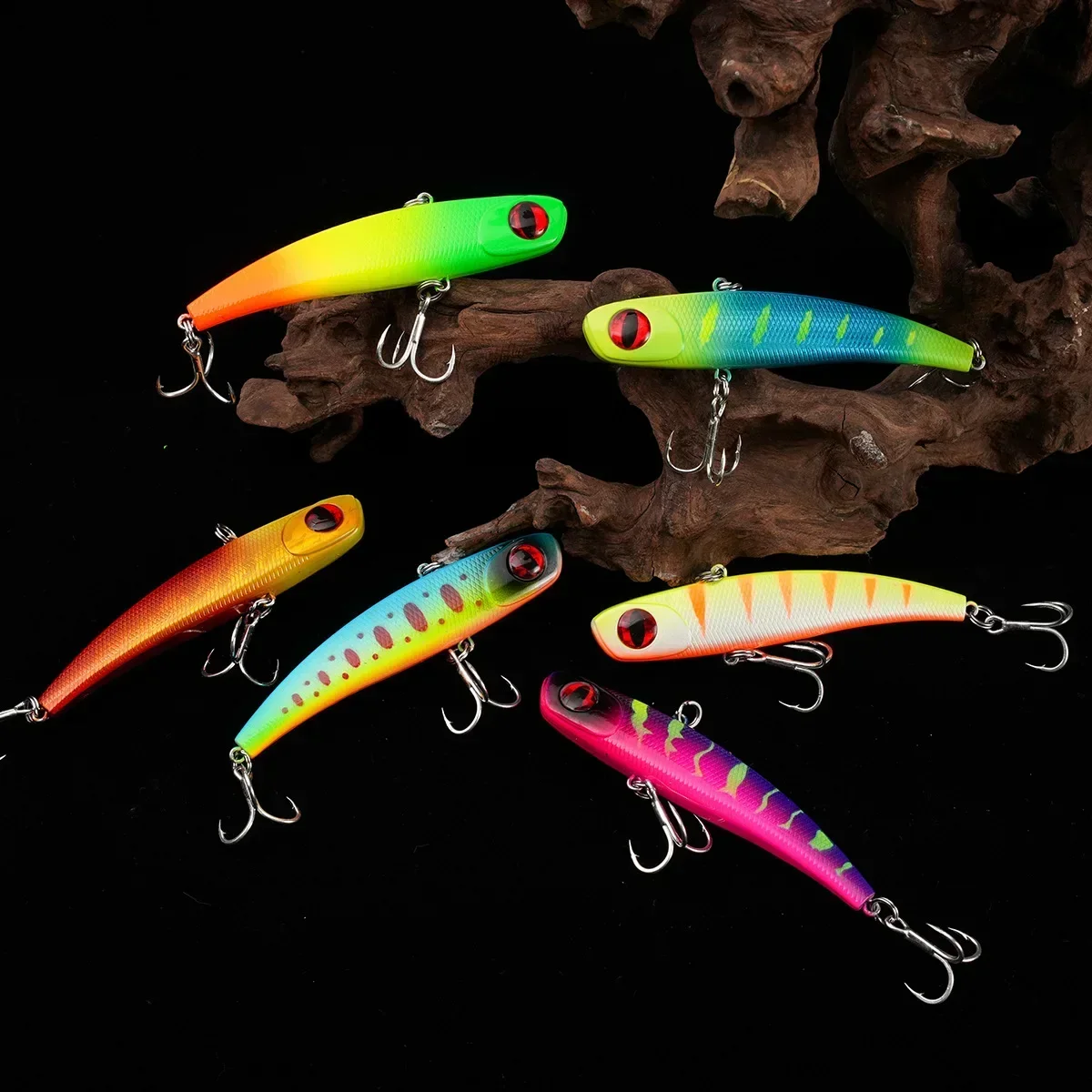 Señuelo de pesca en hielo de invierno, 9cm/26g, hundimiento Isca, vibración Artificial de Rattlin, cebo duro VIB, Crankbait Frapp, señuelo giratorio con cabeza de látigo - imagen 3