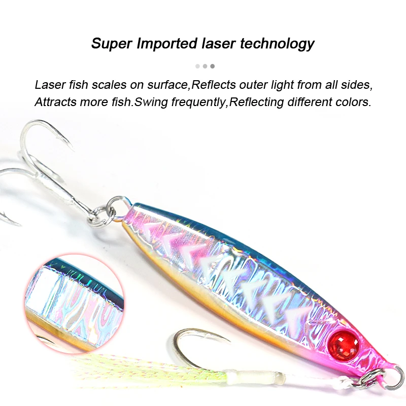 FJORD sonajero plantilla de Metal señuelo de pesca 40g 60g 80g luz nocturna Jigging Shore Casting Swimbait nuevo 2023 aparejos de pesca de agua salada de mar - imagen 5