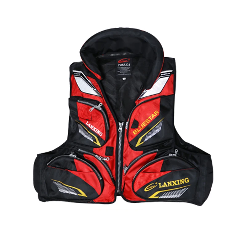 Chaqueta de Pesca ZYZHE para Hombre J45, Chaleco de Flotabilidad Multifuncional, Flotabilidad Superior a 7.5 kg, Ropa de Pesca y Navegación Deportiva para Exteriores - imagen 5