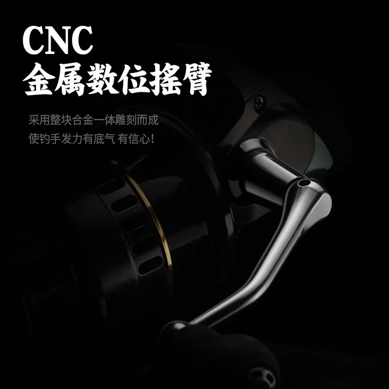 Carrete de pesca giratorio, Serie de bobinas de Metal inoxidable para agua salada, 3000/4000/6000/8000/10000, rueda giratoria para mano izquierda/derecha - imagen 5