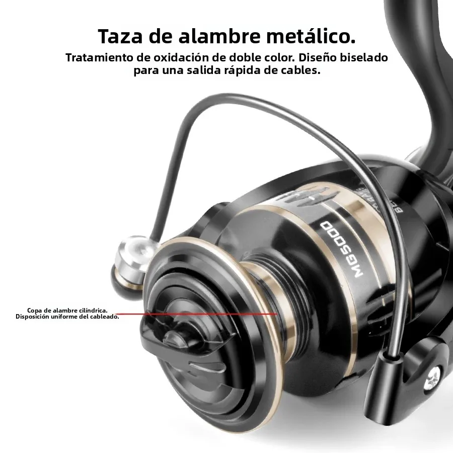 Huidiao Carrete Spinning 4000 Metal Lance Largo - imagen 4