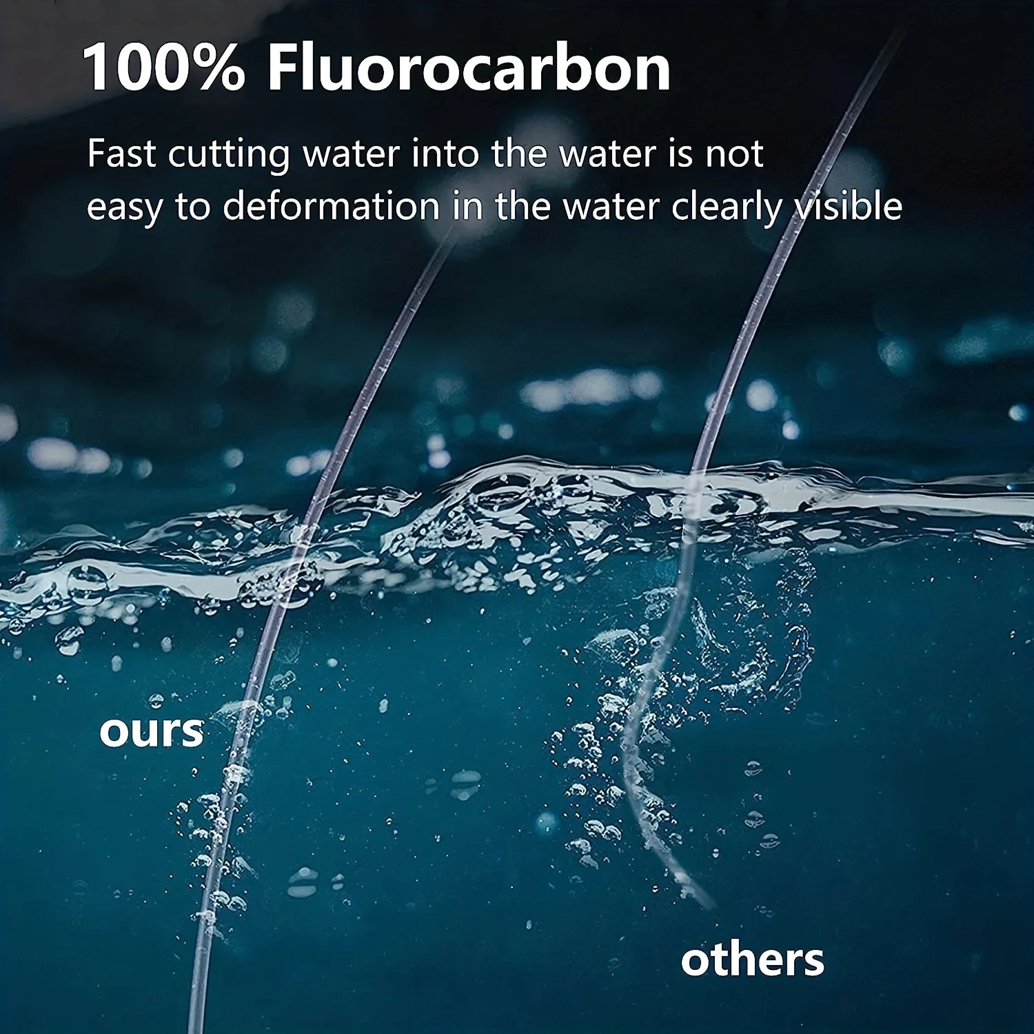 Línea de fluorocarbono 100% YOTO – Con giratorio rodante para pesca deportiva - imagen 5