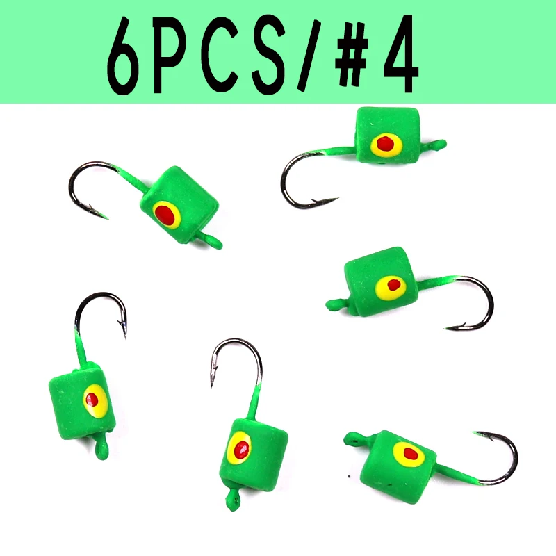 6pcs green yellow ey