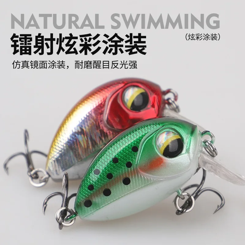 Mini Crankbait flotante 4cm – Señuelo duro para trucha y lubina - imagen 4
