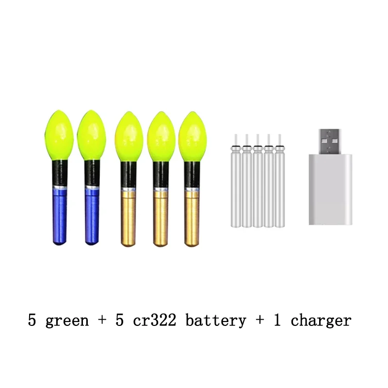 green and 1 charger