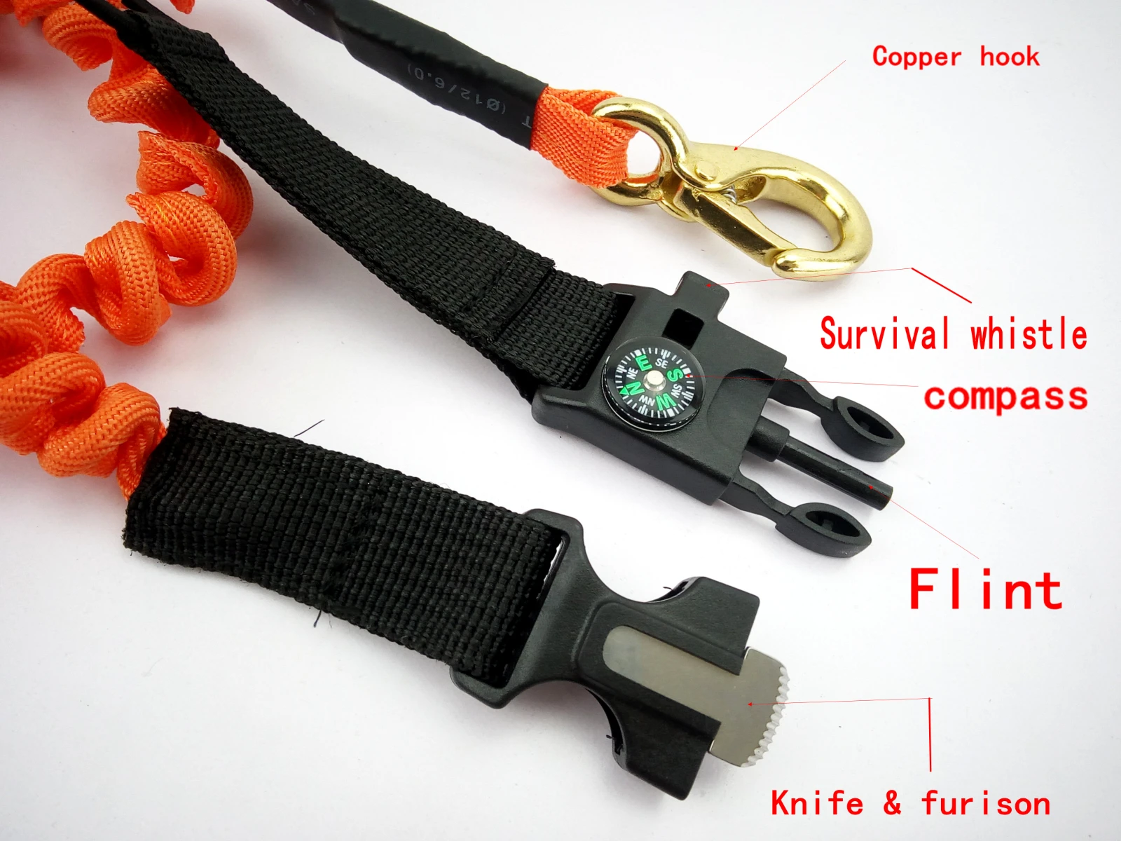 Accesorios para Kayak de pesca de paleta, varillas elásticas, aparejos de cuerda, correa de seguridad, supervivencia marina para barco, pesca, deportes acuáticos, carbono - imagen 5