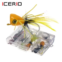 ICERIO Señuelo Topwater Popper para lubina y trucha