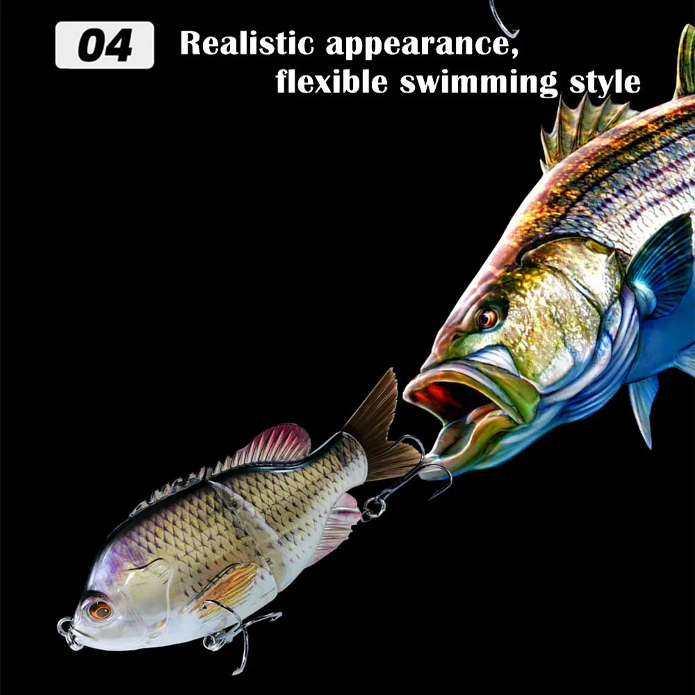 Señuelos articulados para pesca, cebo duro que se hunde, 14cm, 58g, 1 unidad, novedad