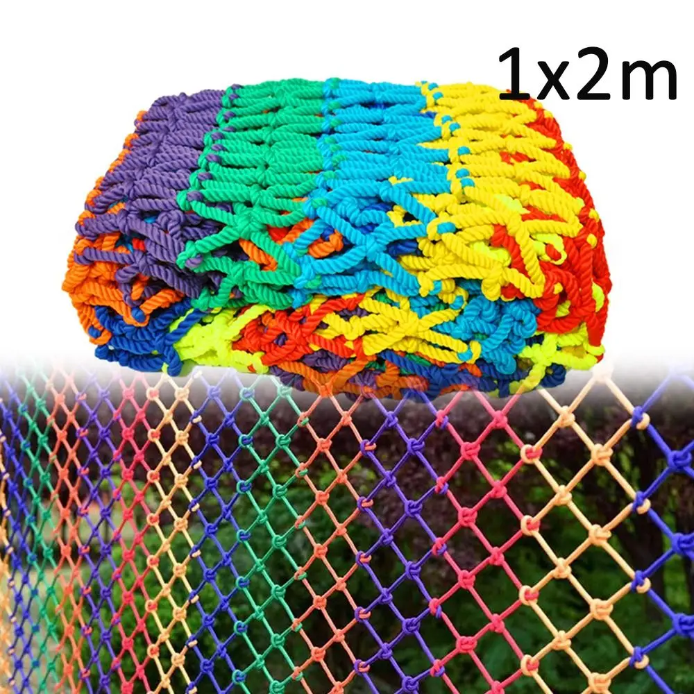 Nuevo Red de cuerda con agujeros de 5cm, red para juegos de balcón, red de seguridad para niños, red anticaída para escaleras y Patio, - imagen 3