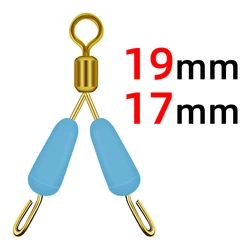 Conector figura 8 con anillo y gancho rápido antibobinado para pesca