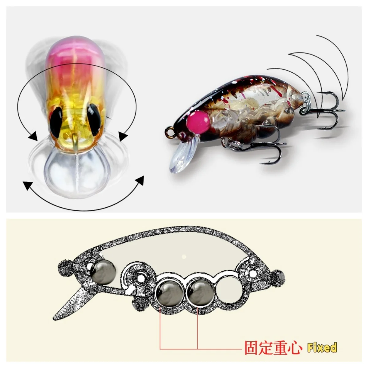 1 unidad Minnow Crankbait 40mm 3,4g trucha lubina hundimiento Wobbler señuelo de pesca manivela de agua dulce aparejos de cebo duro Artificial - imagen 3