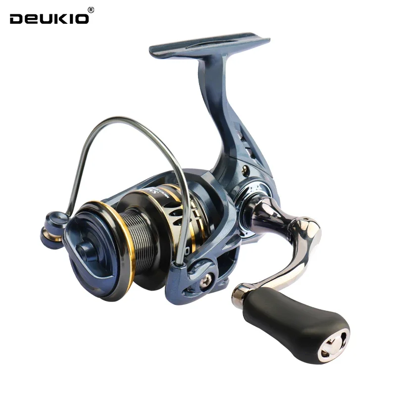 Nuevo carrete de pesca giratorio sin huecos 1 + 1 rodamientos de bolas mango de carrete CNC 5,2: 1 relación de engranaje 12kg arrastre máximo bobina de pesca de agua salada - imagen 2