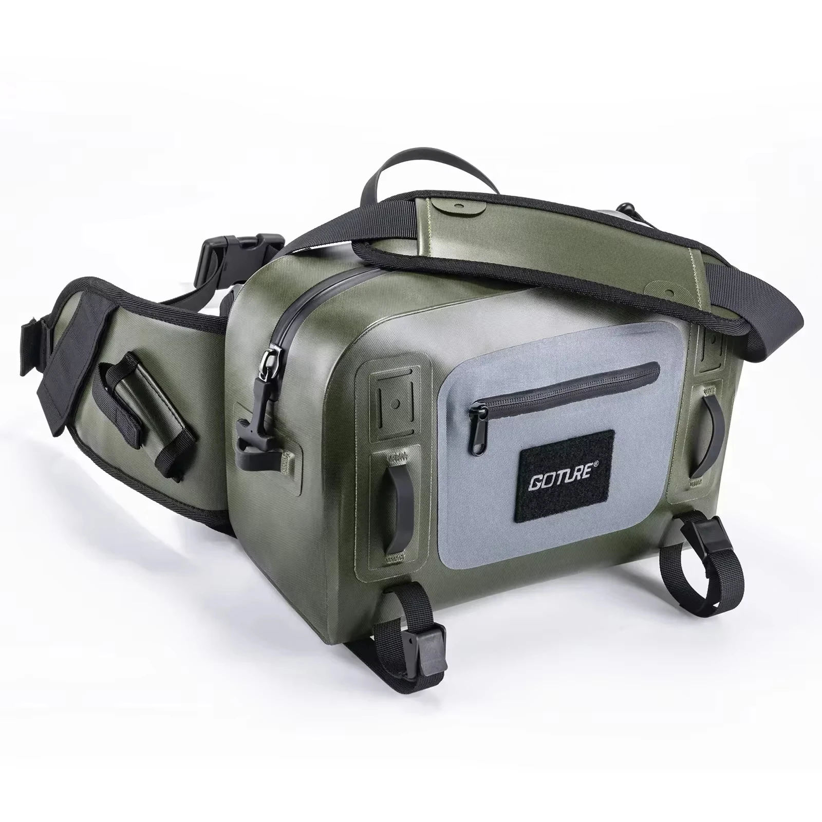 Riñonera de Pesca Goture Impermeable con Portacañas