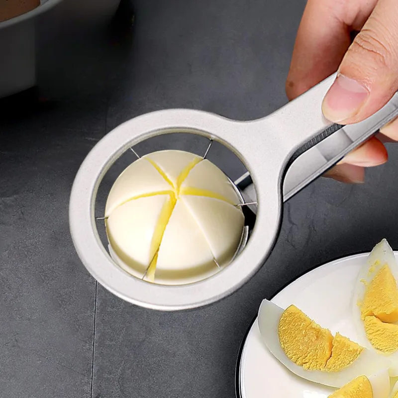 Rebanador Huevos Acero Inoxidable – Corta Huevos Duros Ensalada - imagen 4
