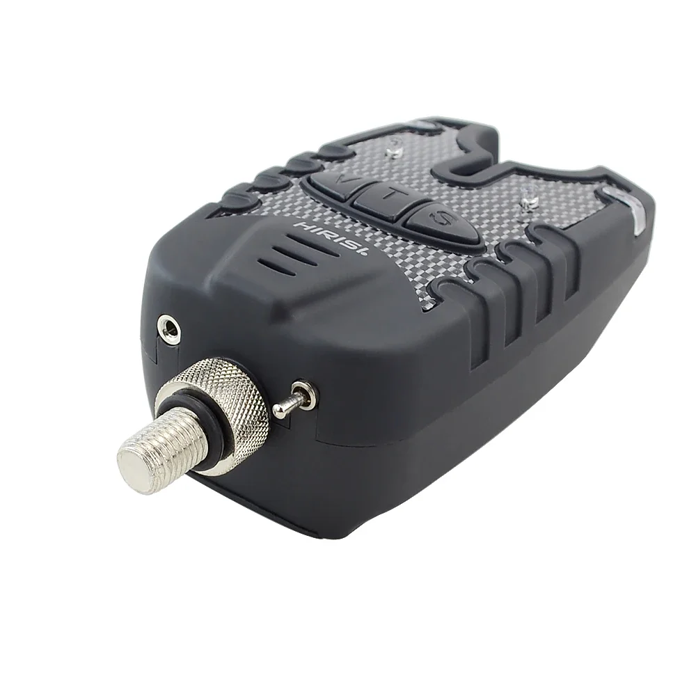 2 alarmas de picadura de pesca de carpa con luz LED azul, volumen ajustable, tono, sensibilidad, indicadores de picadura de pesca - imagen 5