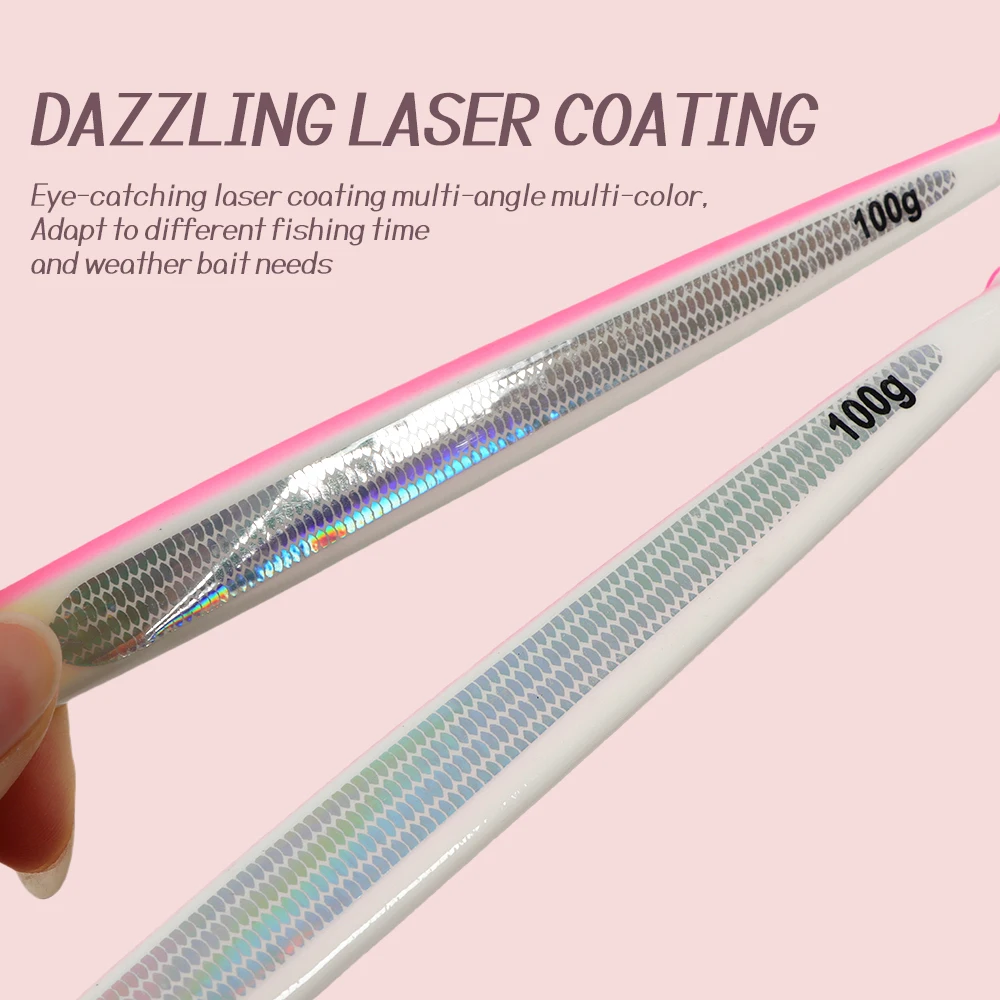 TOLU nuevo plantilla de Metal de hundimiento rápido 100g150g180g200g250g300g plantillas de caída de hundimiento rápido de fundición larga señuelo de pesca de aguas profundas de agua salada - imagen 4