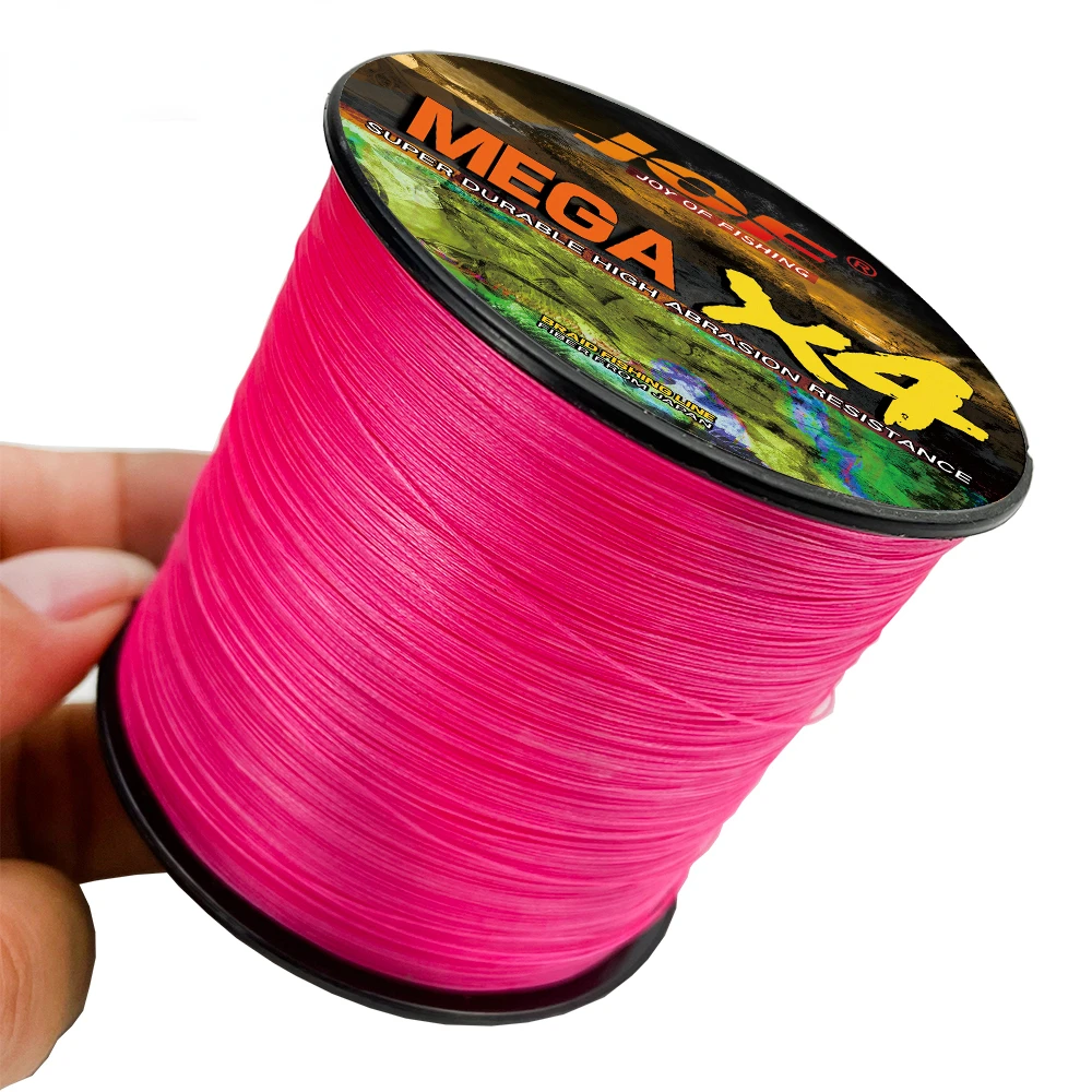 JOF-línea de pesca Micro trenzada de 100m, 300m, 500m, accesorios coloridos de 4 hebras de PE para pesca de agua dulce, 10, 12, 18, 28, 35, 40, 50, 60, 80lb - imagen 2