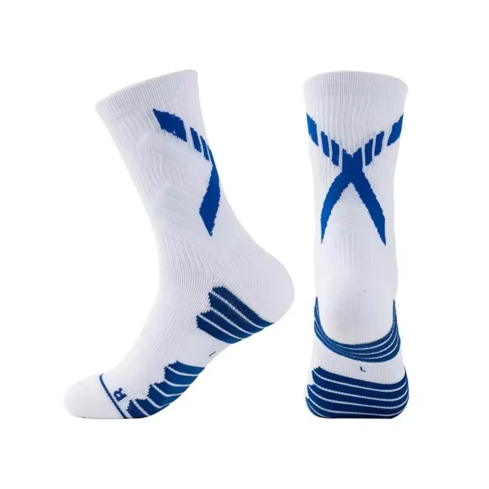 Calcetines deportivos de tubo medio de alta calidad, calcetines de baloncesto transpirables antideslizantes, medias para correr resistentes al desgaste para hombres - imagen 4
