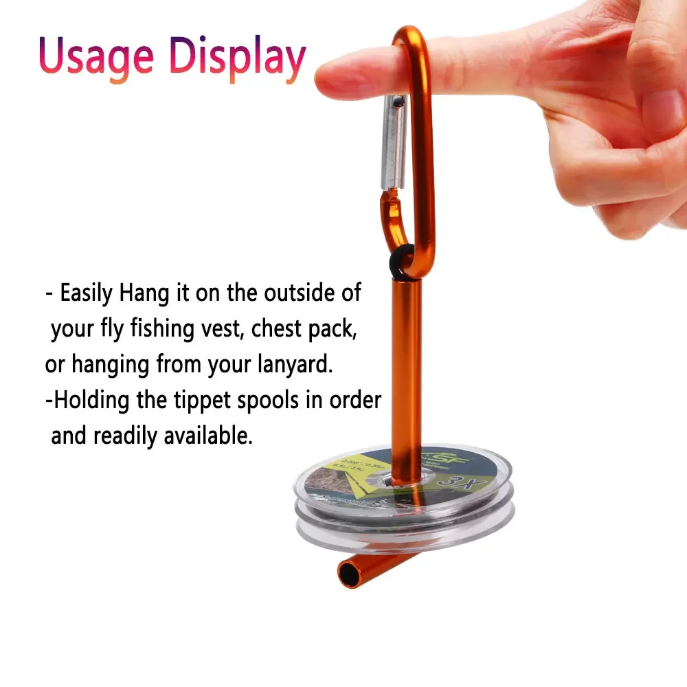 Bimoo-Soporte de aleación de aluminio para pesca con mosca, herramienta de pesca con mosca, 1 unidad - imagen 5