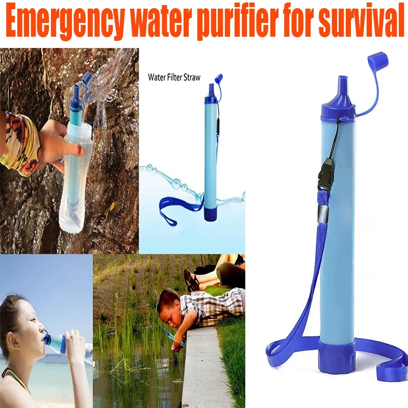 Purificador de agua de viaje compacto: purificador portátil para aventuras al aire libre Equipo de supervivencia de viaje Kits de supervivencia de emergencia para senderismo - imagen 3