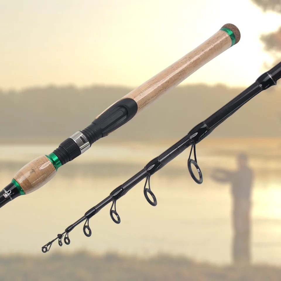 La caña de pescar de viaje definitiva, con su diseño telescópico ultracompacto, es el compañero perfecto para sus viajes de mochilero. - imagen 3