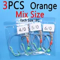 3pcs Orange Mix Size