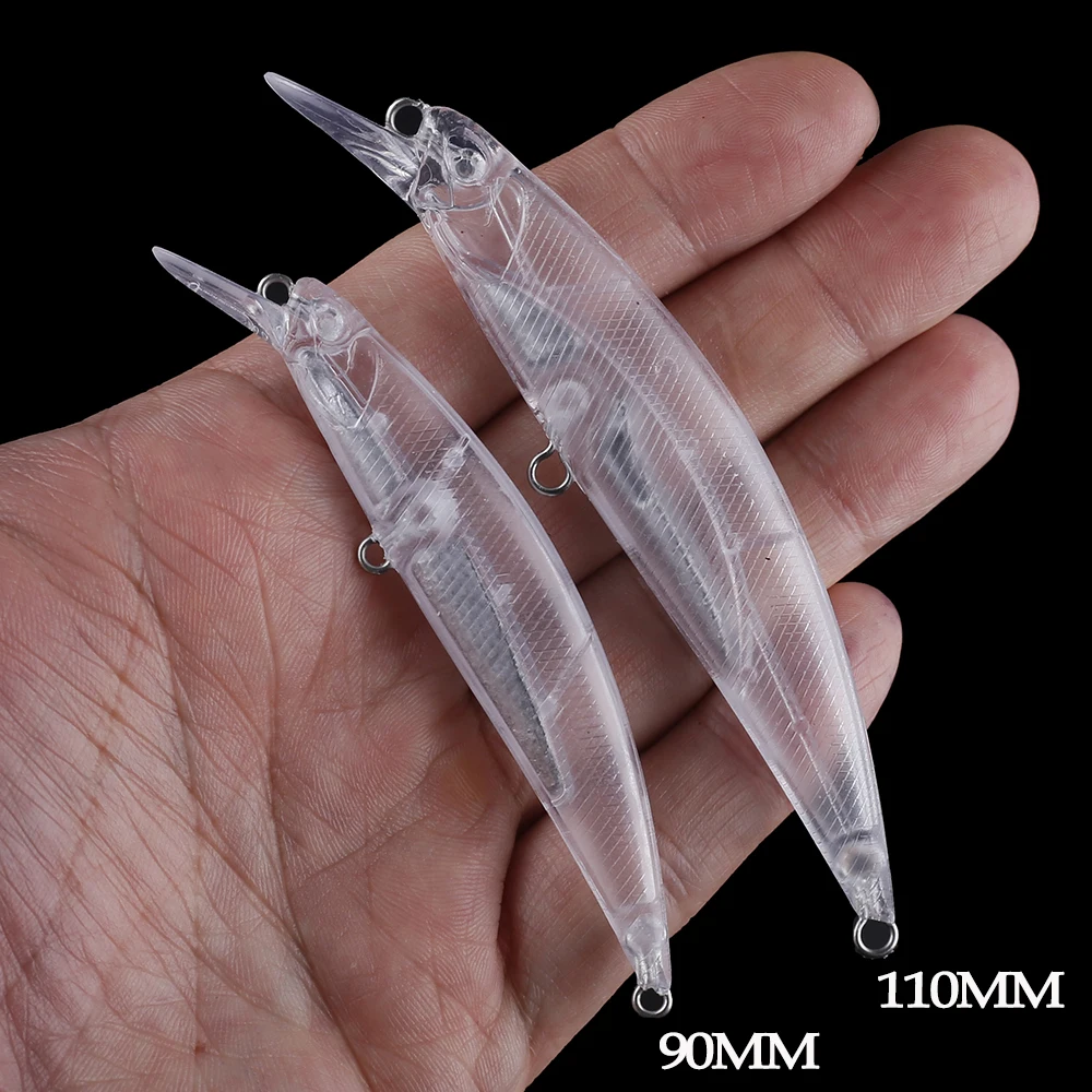 Señuelo Minnow en Blanco Chan'sHuang – Wobbler artesanal - imagen 3