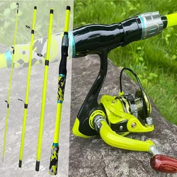 Caña Spinning ML con Carrete Alta Velocidad para Pesca de Calamar